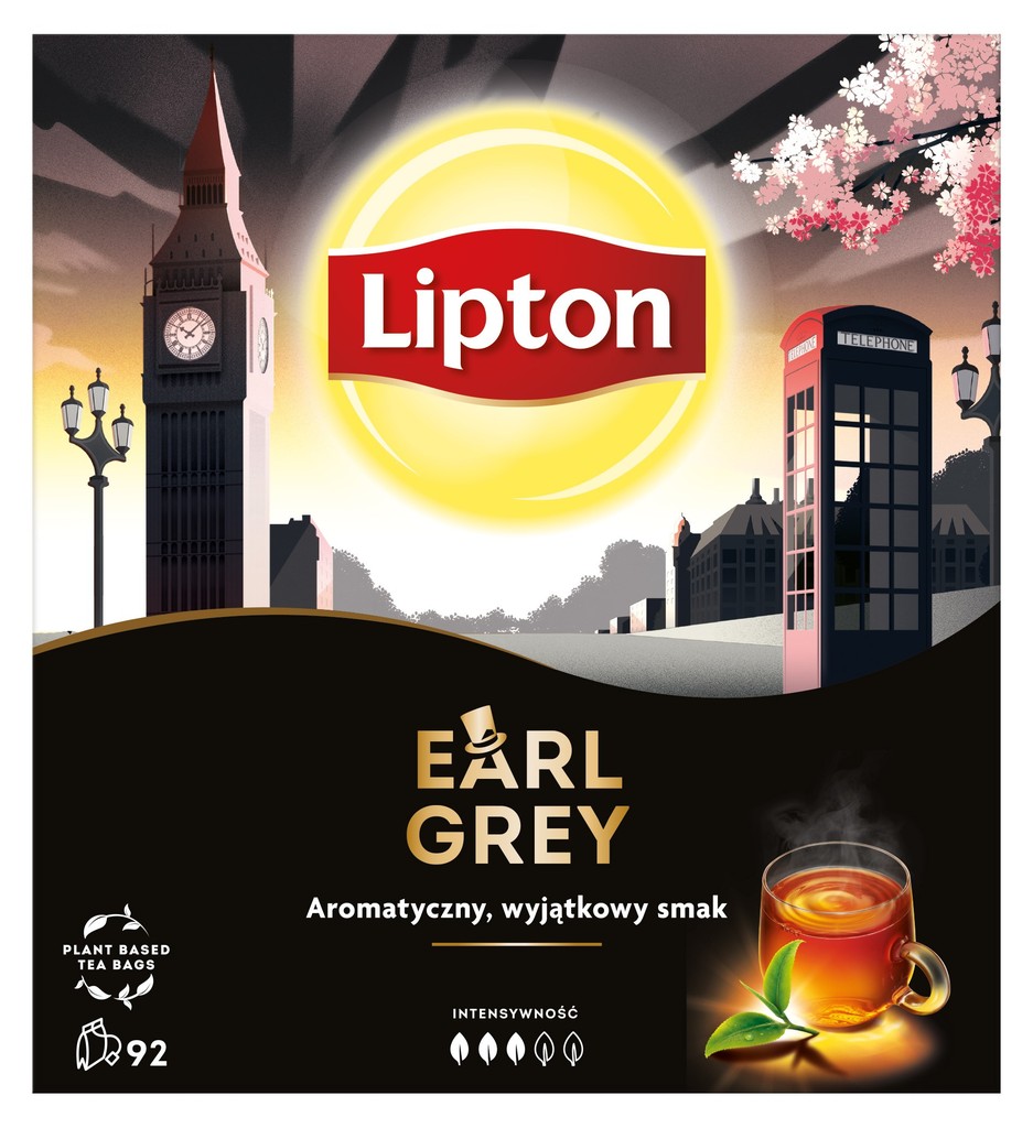 Ez a Lipton Earl Grey tea eddig 100 filtert tartalmazott, most már csak 92-t.