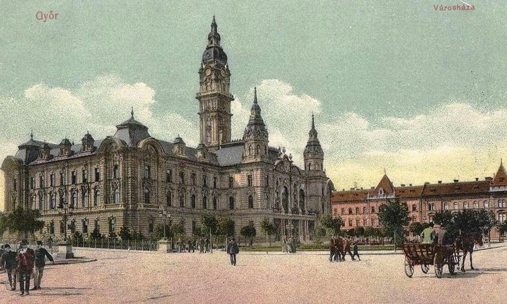 Képeslap 1910-ből. Kép: Régi Győr