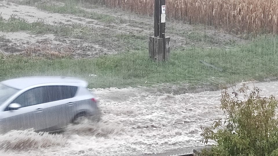 Felhőszakadás Győrújbaráton