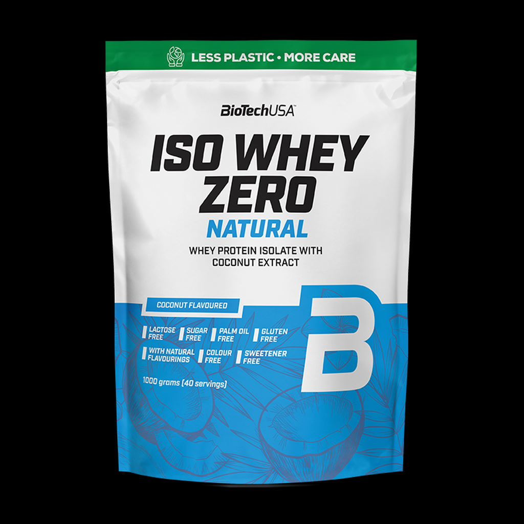 A BioTechUSA - Iso Whey Zero Natural tasakja az eddigi 1816 gramm helyett már csak 1000 gramm italport tartalmaz. 