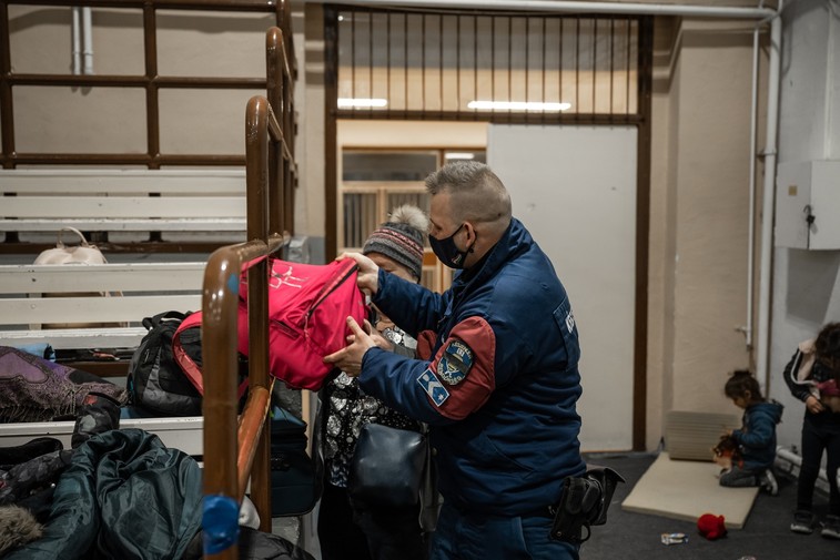 A fehérgyarmati gyűjtőpont éjszakai életképei