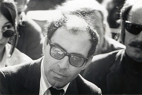 Jean-Luc Godard tiszteletbeli Oscar-díjas francia filmrendező (91). A francia új hullám legendája. (Fotó: Wikipedia/Gary Stevens)  