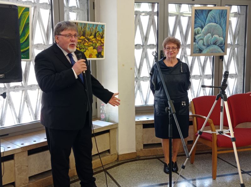 Az orvos gyógyít, a művészet vígasztal: dr. Patyi Olga képeiből nyílt kiállítás 