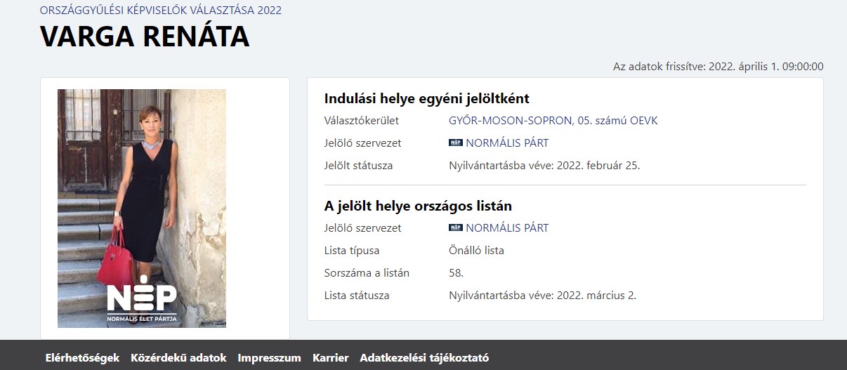 5-ös közet jelöltjei