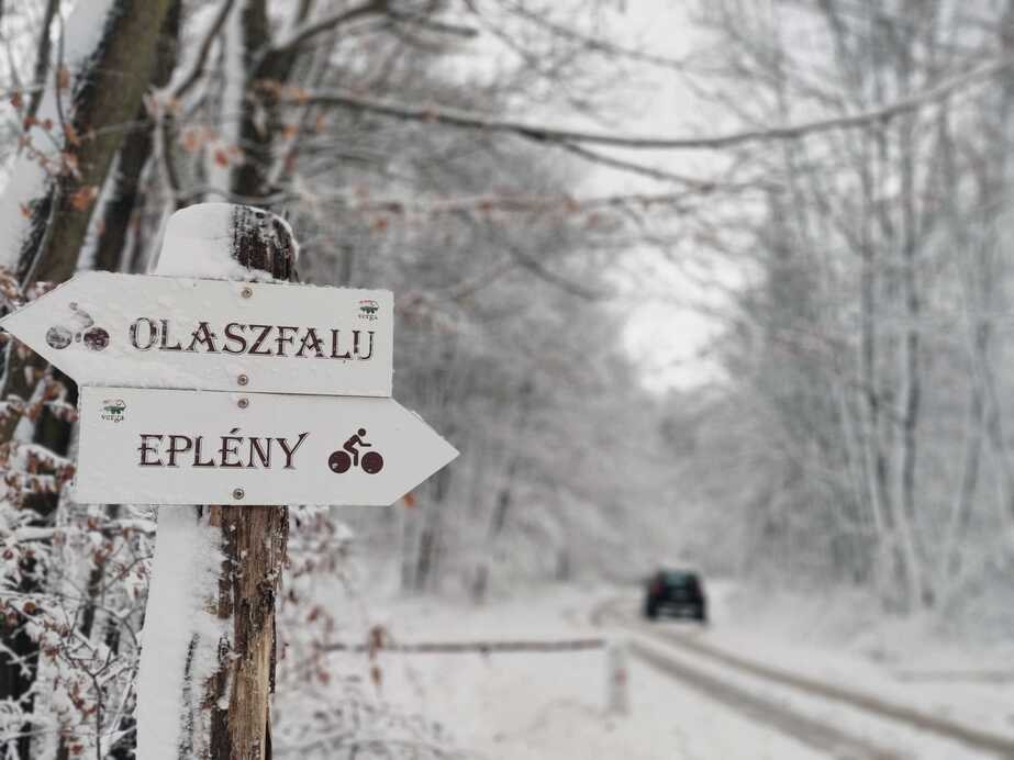 Megjött a tél a Bakonyba