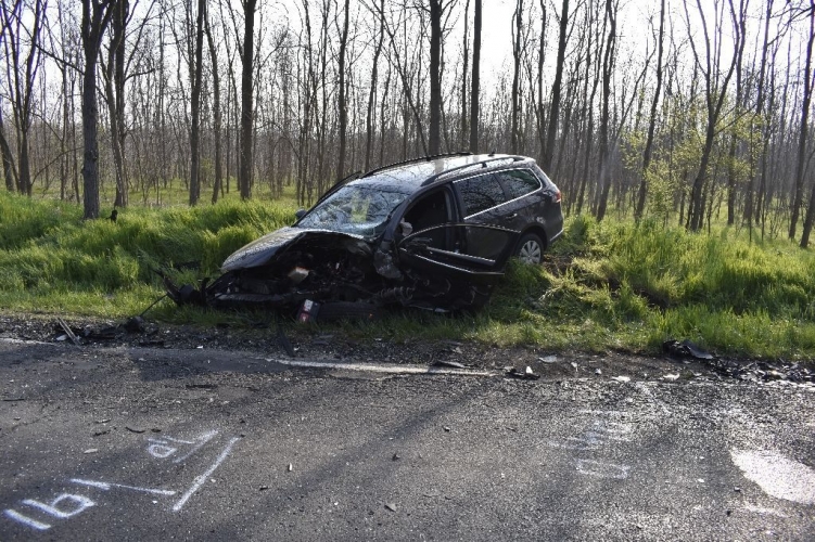 Hármas ütközés Győr és Győrszemere között