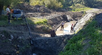 Ívóhely és ivadéknevelő a Marcal partján -3