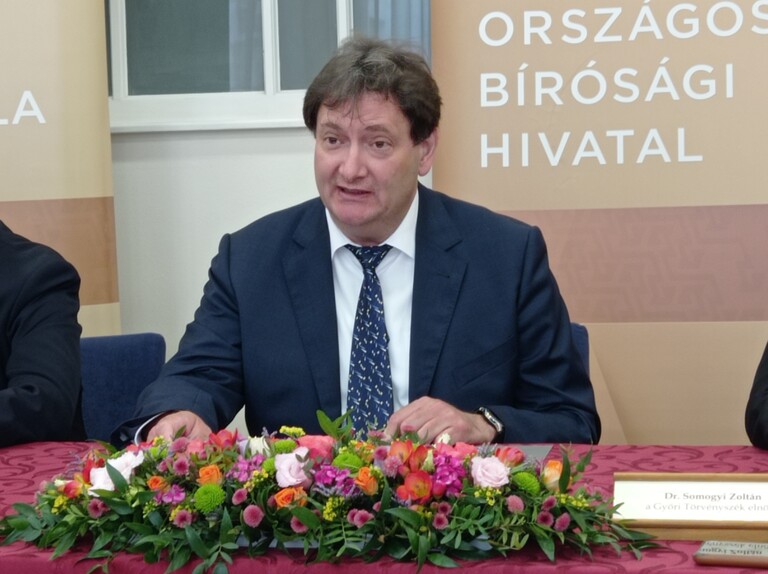 Dr. Somogyi Zoltán, a Győri Törvényszék elnöke Fotó: Laczó Balázs