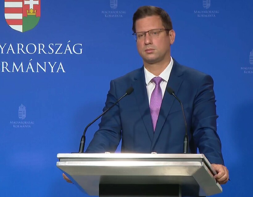 Gulyás Gergely. Fotó: kormányinfó