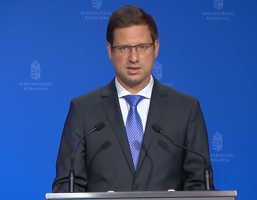 Gulyás Gergely. Fotó: kormányinfó
