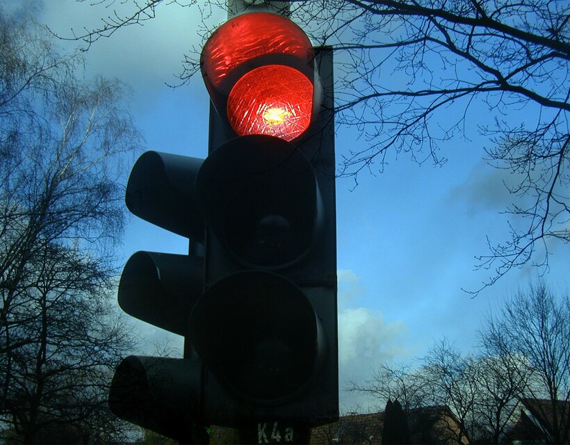 piros közlekedési lámpa