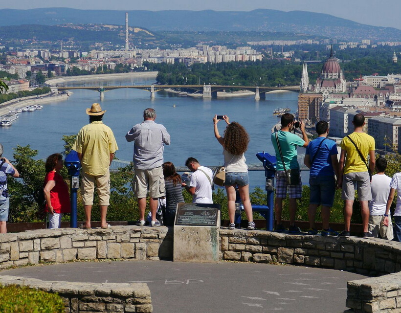 turisták Budapesten