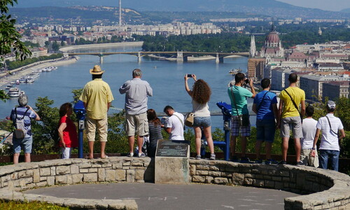 turisták Budapesten