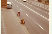 Utcaseprő a győri Tanácsköztársaság – ma Szent István – úton 1972-ben. Régi Győr-2
