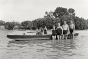 A Varga-kői strandnál, 1937-ben. Kép: Fortepan. -8